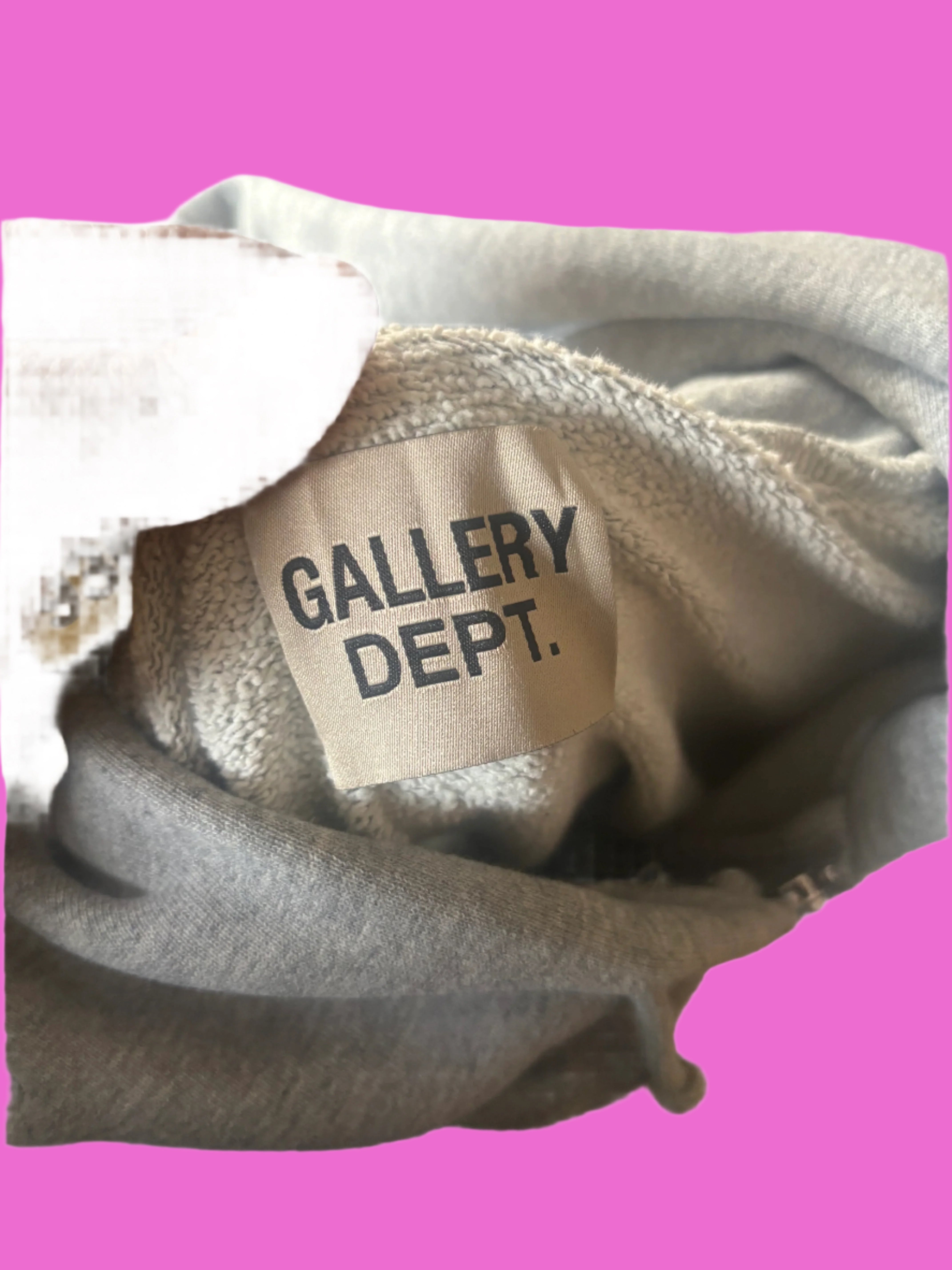 Gallery Dept. French Zip Hoodie Heather Grey