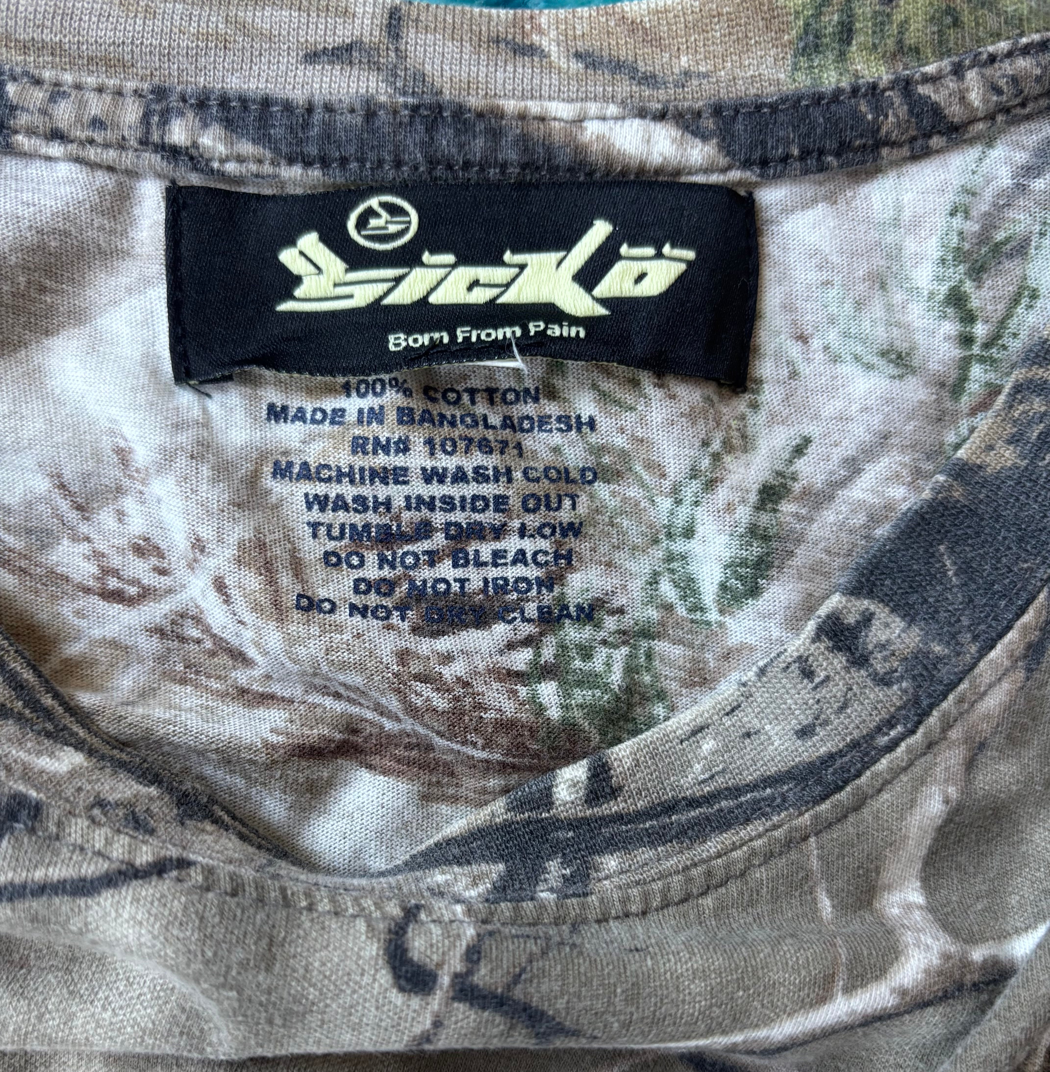 SICKO Camouflage T Shirt