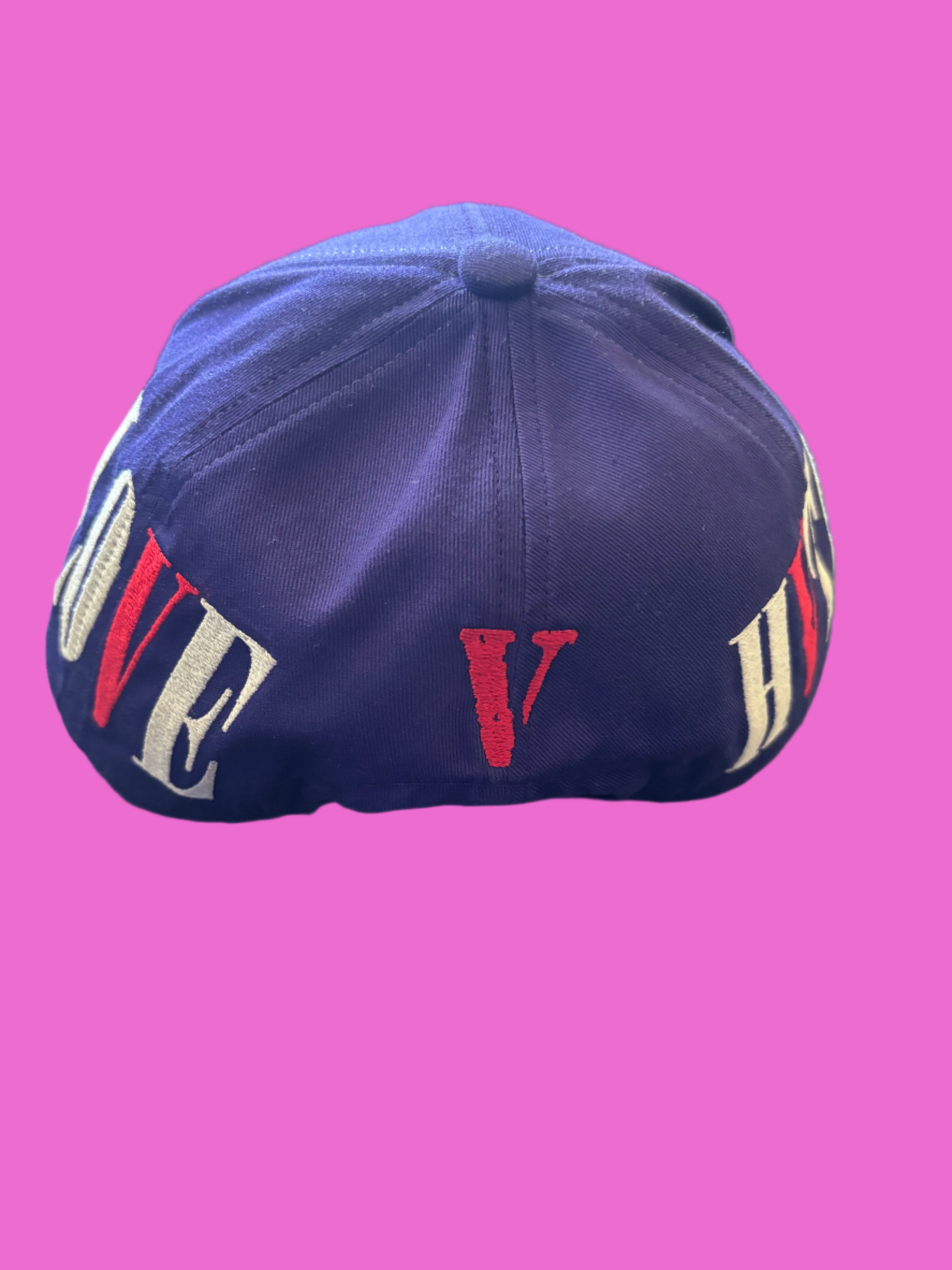 Saint Michael x Vlone Embroidered Hat Purple Snapback Hat Cap