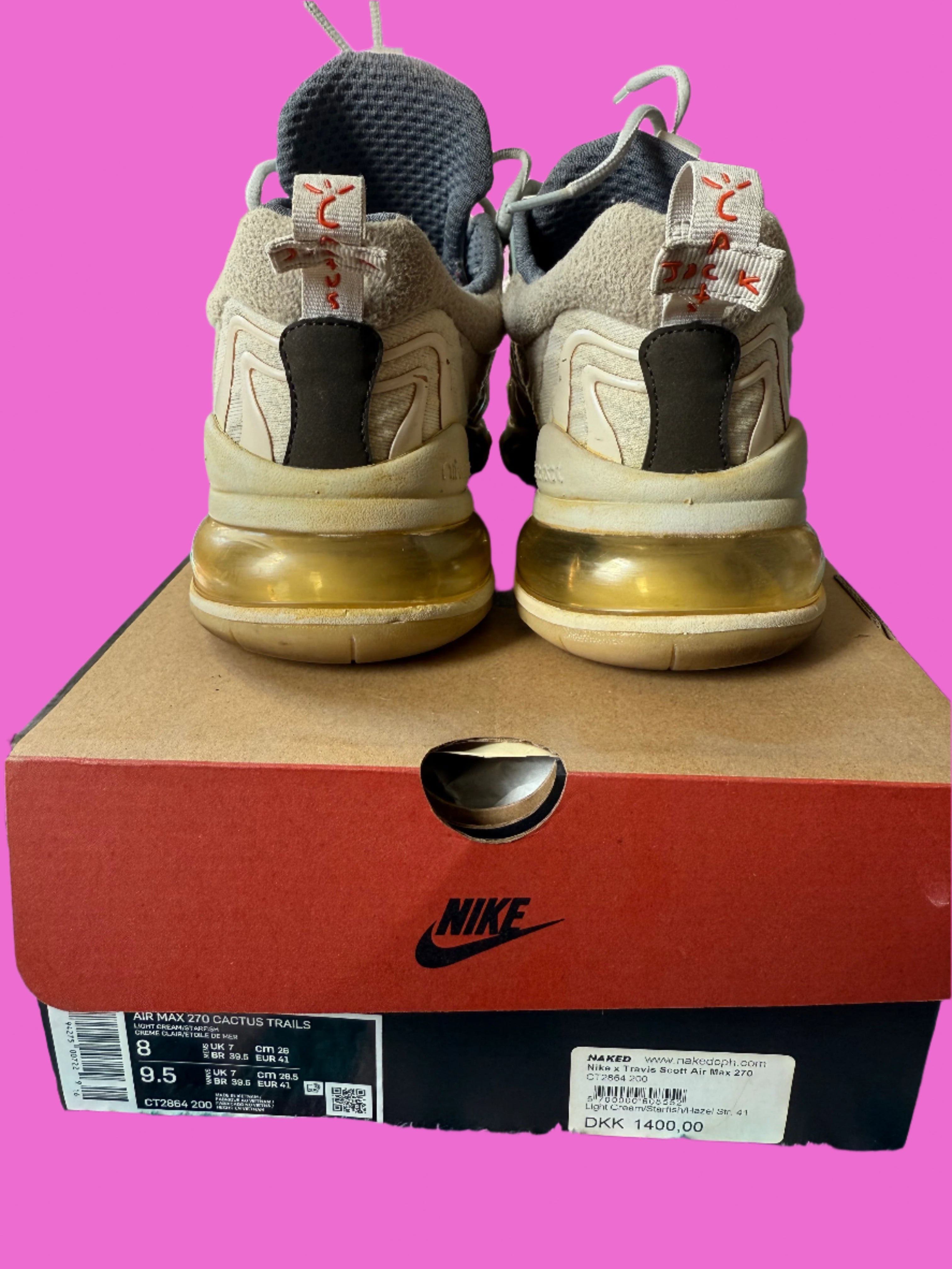 Nike Air Max 270 React ENG Travis Scott Cactus Trails