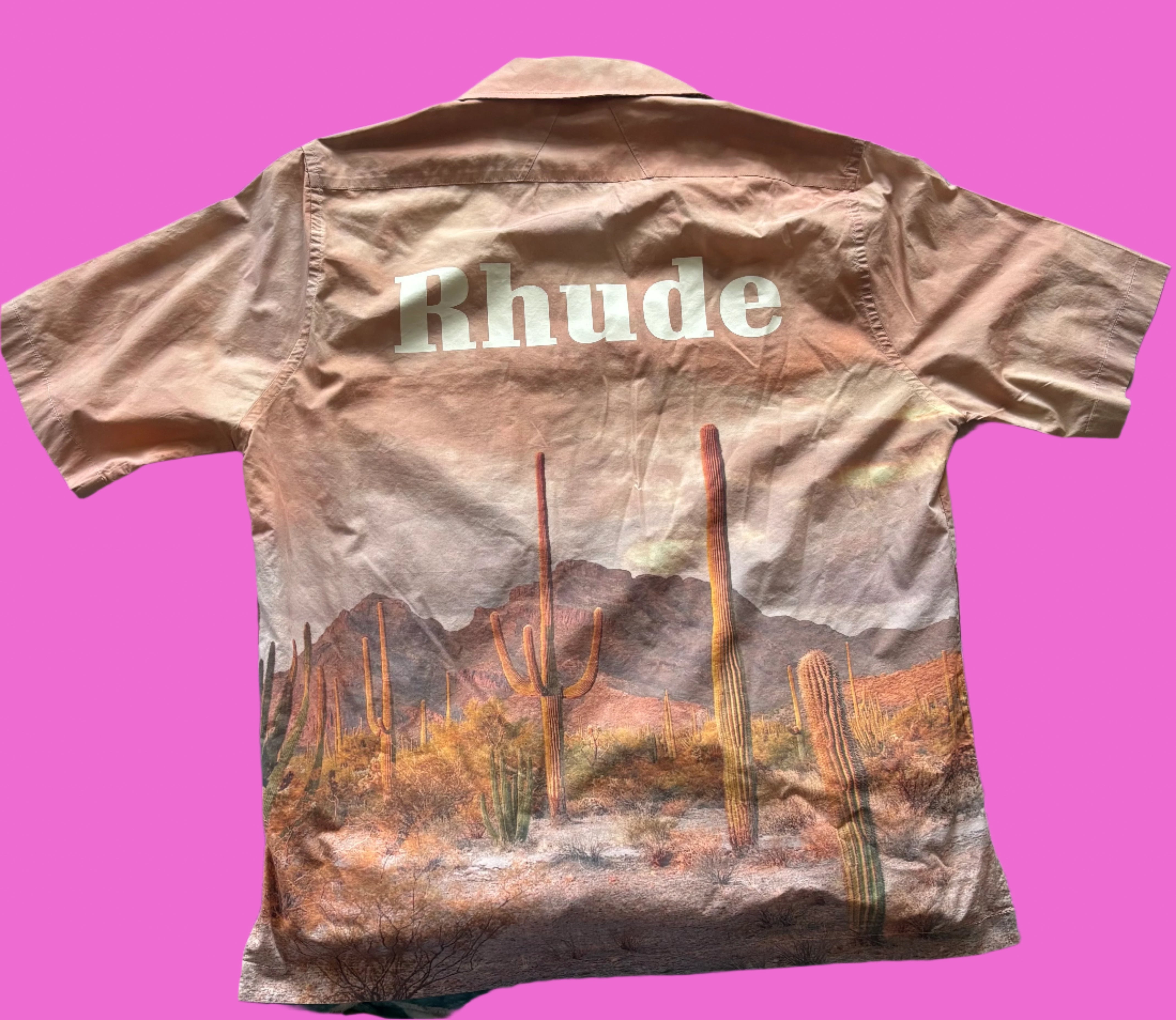 A Rhude Desert Button up