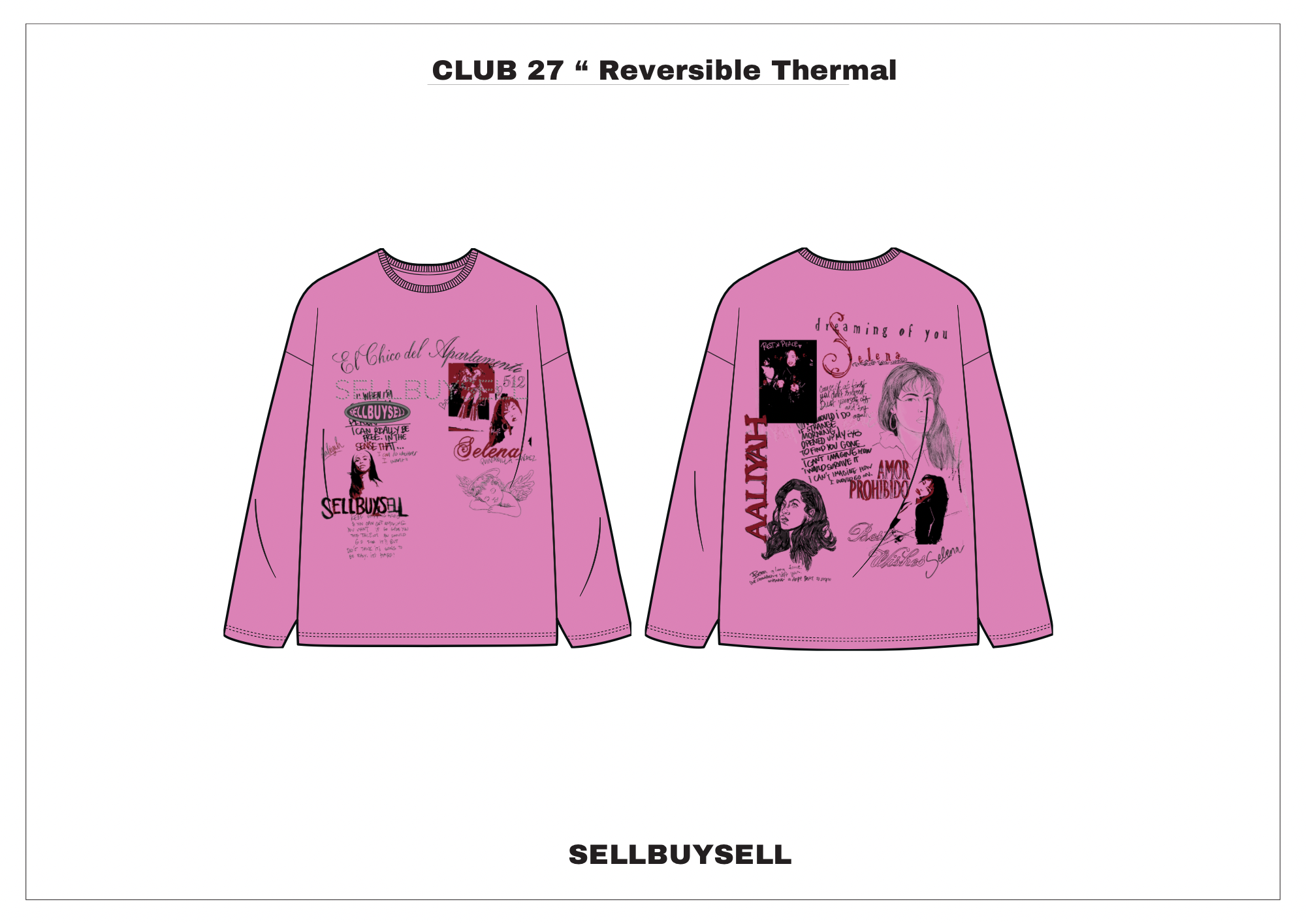 2. CLUB 27 " REVERSBILE" THERMAL VOILET PINK