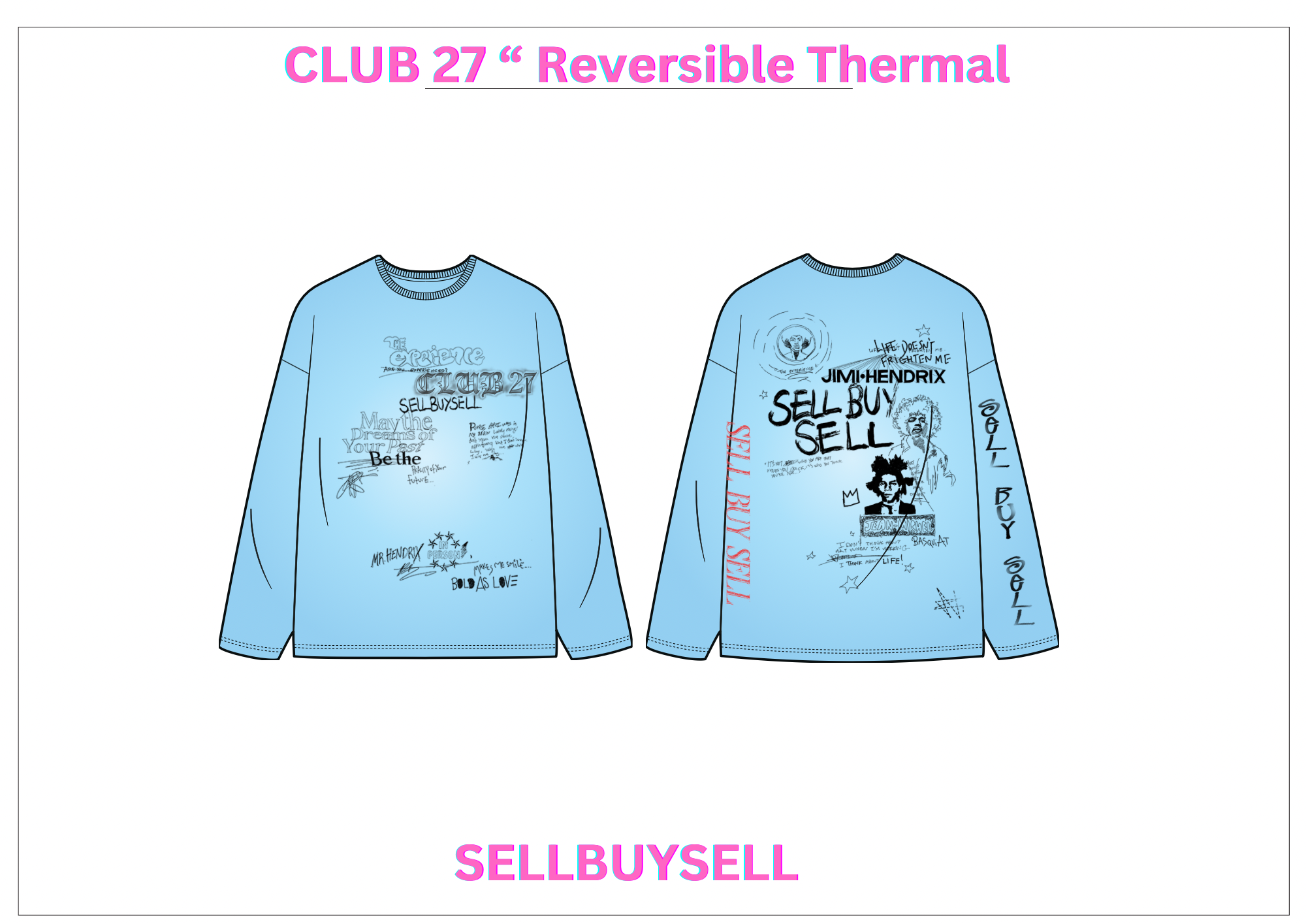 1 . CLUB 27 " REVERSBILE" THERMAL POWDER BLUE