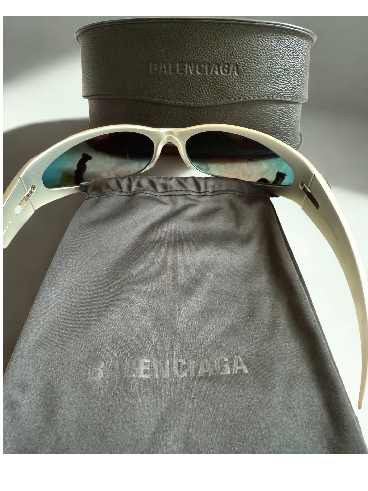 Balenciaga Eyewear Reverse XP Wrap oval-frame sunglasses